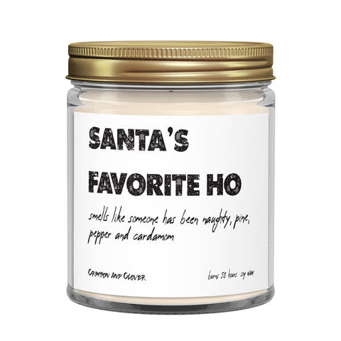 Santa’s Favorite Ho Candle