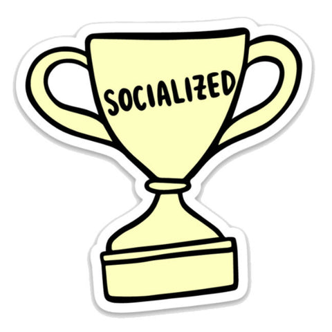 Socialized Trophy Sticker