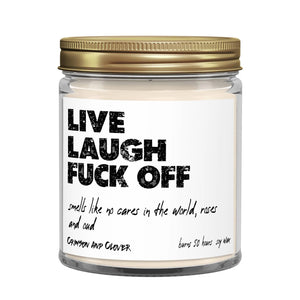 Live Love Fuck Off Candle