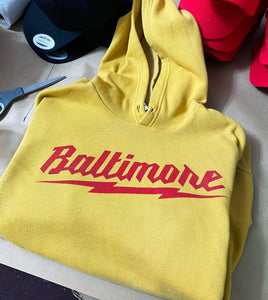 Baltimore Bolt Hoodie (Yellow)
