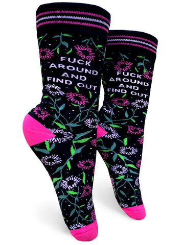 Fuck Around and Find Out Women’s Crew Socks
