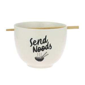 Send Noods Ramen Bowl with Chopsticks