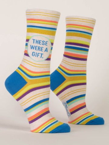 These were A Gift Crew Socks