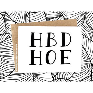 HBD Hoe Birthday Card